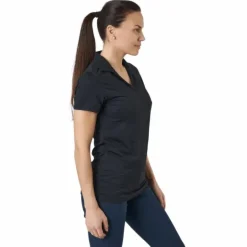 W Cloudspun Coast Polo Puma Black Heather