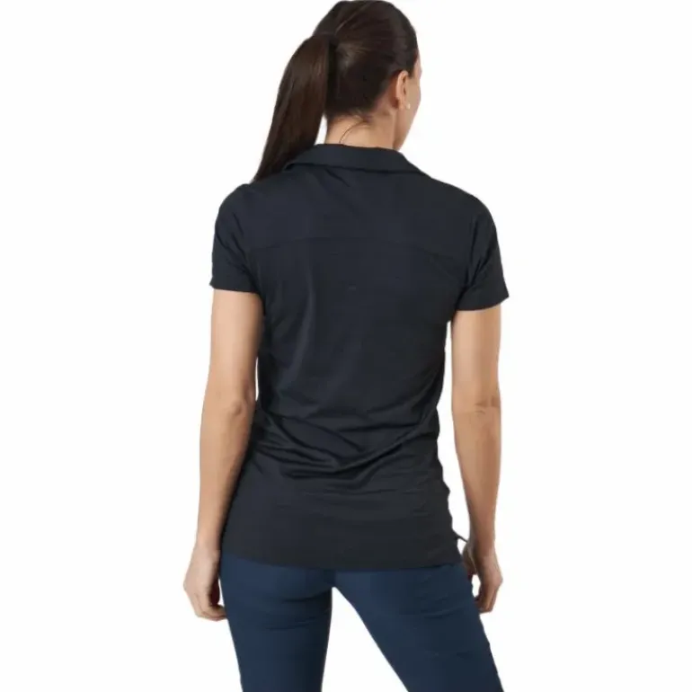 W Cloudspun Coast Polo Puma Black Heather