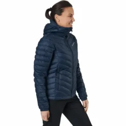 W Frost Down Hood Jacket Blue Shadow