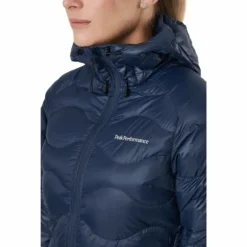W Helium Down Hood Jacket Blue Shadow