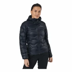 W Helium Down Hood Jacket Black