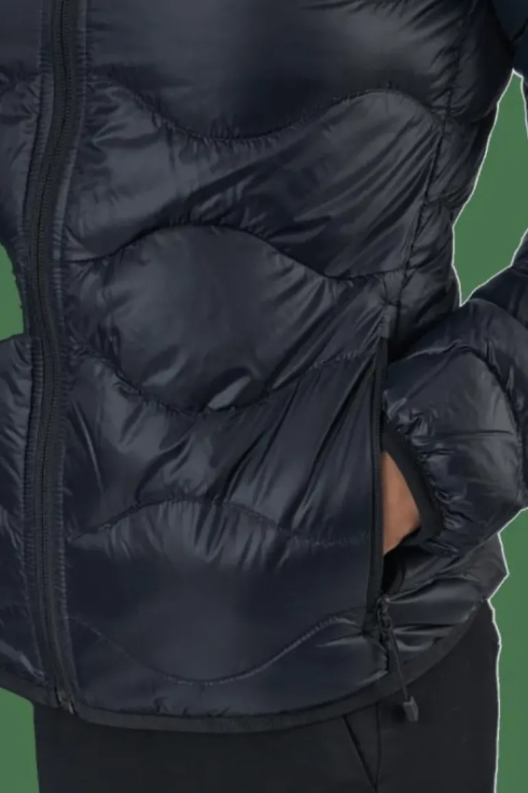 W Helium Down Hood Jacket Black