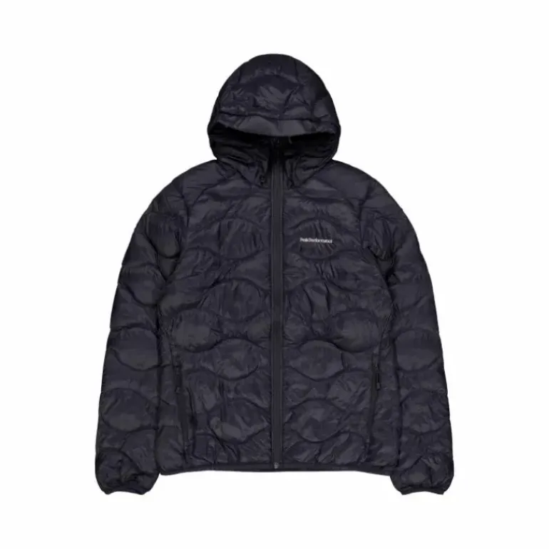W Helium Down Hood Jacket Black