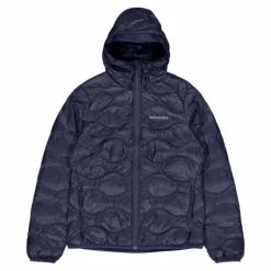 W Helium Down Hood Jacket Blue Shadow