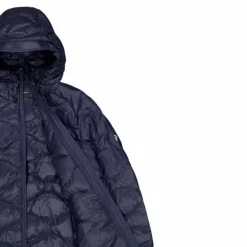 W Helium Down Hood Jacket Blue Shadow