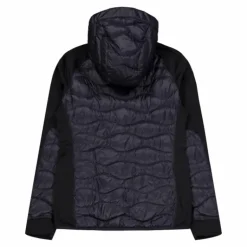 W Helium Down Hybrid Hood Black