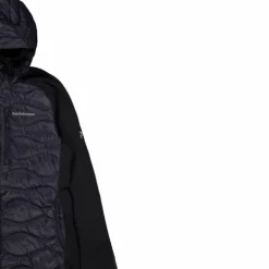W Helium Down Hybrid Hood Black