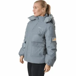 W. Hooded Reflective Puffer Ja Silver