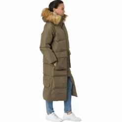 W. Loose Fur Hood Coat Mole