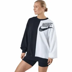 W Nsw Ft Flc Oos Crew Dnc Black/white