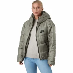 W Nsw Syn Tf Rpl Hd Jkt Matte Olive/matte Olive/black