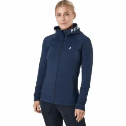 W Rider Zip Hood Blue Shadow