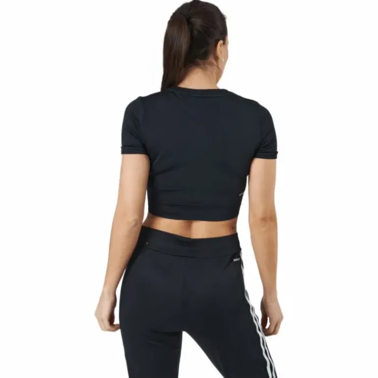 W Sml Fit T Black/white