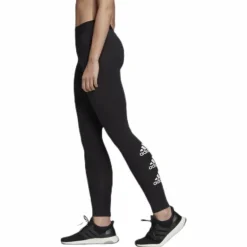 W Stacked Logo Cotton Tights Black / White