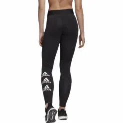 W Stacked Logo Cotton Tights Black / White