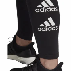 W Stacked Logo Cotton Tights Black / White