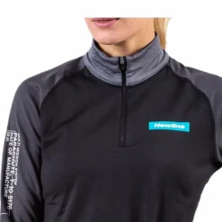 Warm Zip Shirt Black/Grey