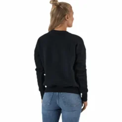 Womens Badge Of Sport Crew Sweatshirt Black
