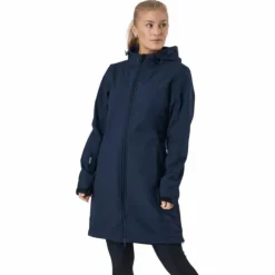 Zadie W Long Softshell Jacket Navy Blazer